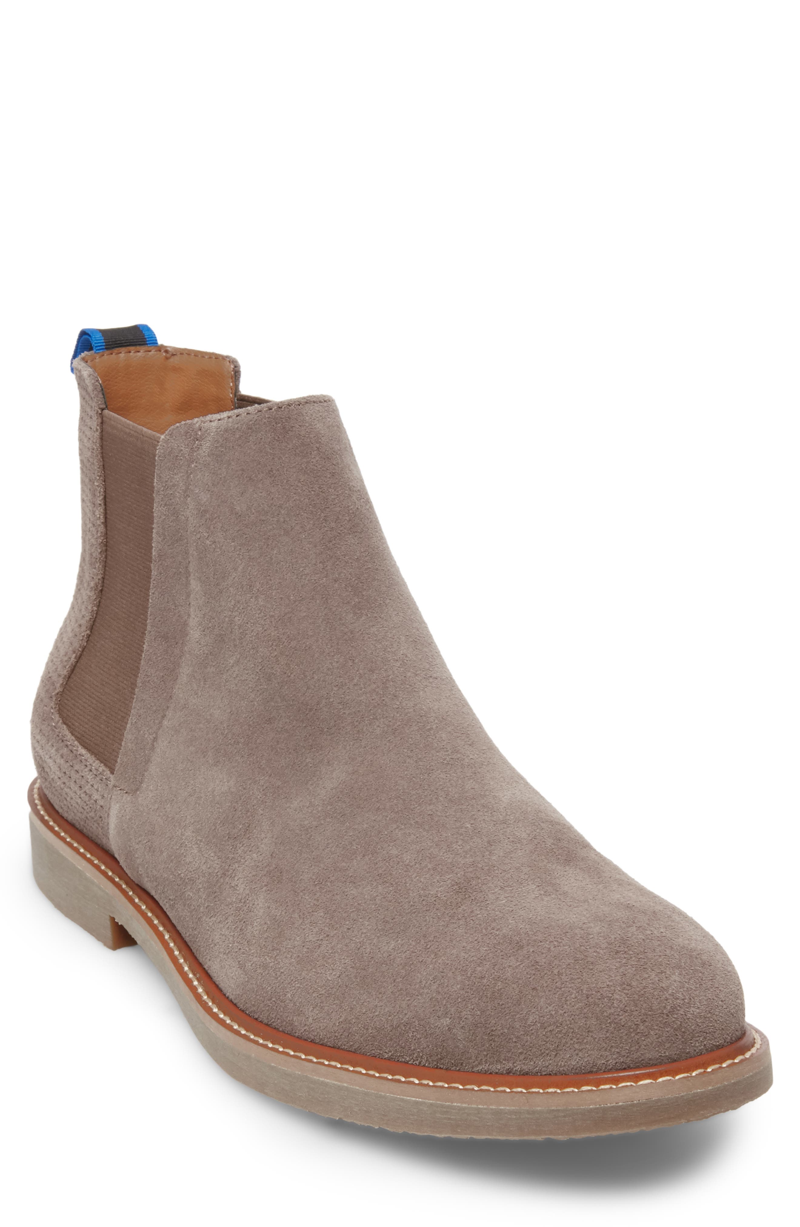 Highlyte Textured Chelsea Boot, Main, color, TAUPE SUEDE