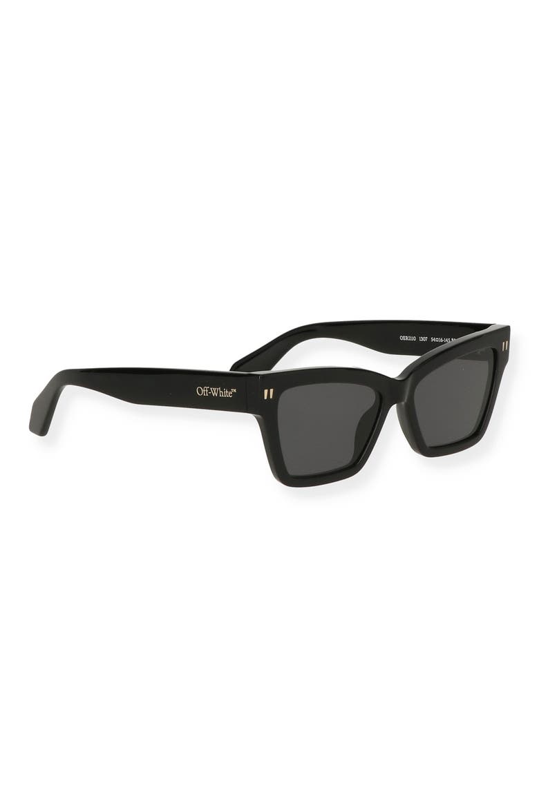 Cincinnati 54mm Square Sunglasses, Alternate, color, BLACK DARK GREY