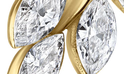 Shop Maria Tash Diamond Vine Threaded Stud Earring In Yellow Gold