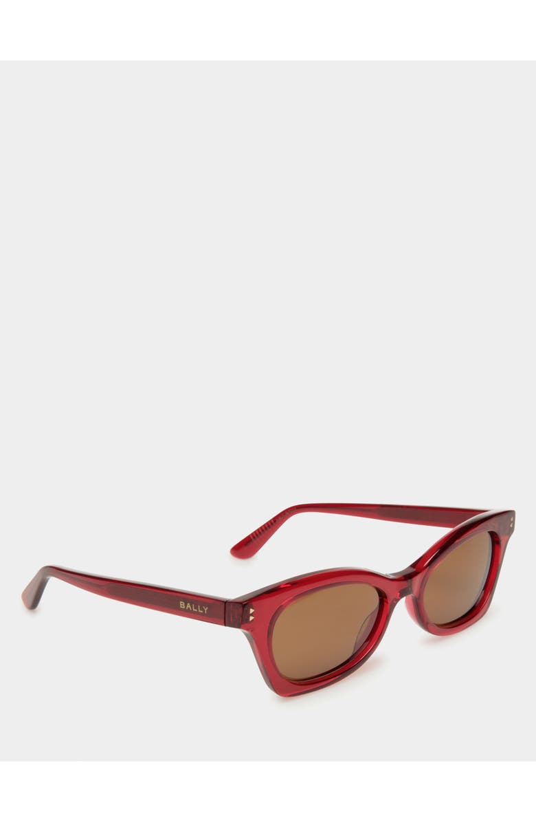 Bally Sue Sunglasses, Alternate, color, Red