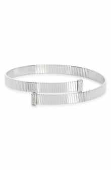 MESHMERISE Diamond Ribbed Cuff Bracelet