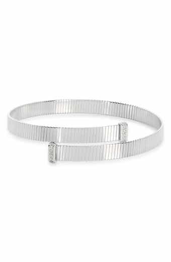 MESHMERISE Diamond Ribbed Cuff Bracelet