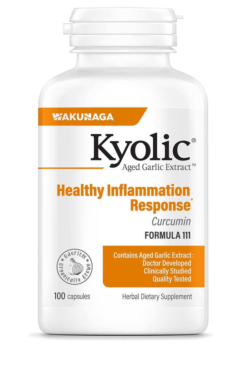 Aged Garlic Extract Formula 111, Healthy Inflammation Response, Curcumin, 100 Capsules, Main, color, None