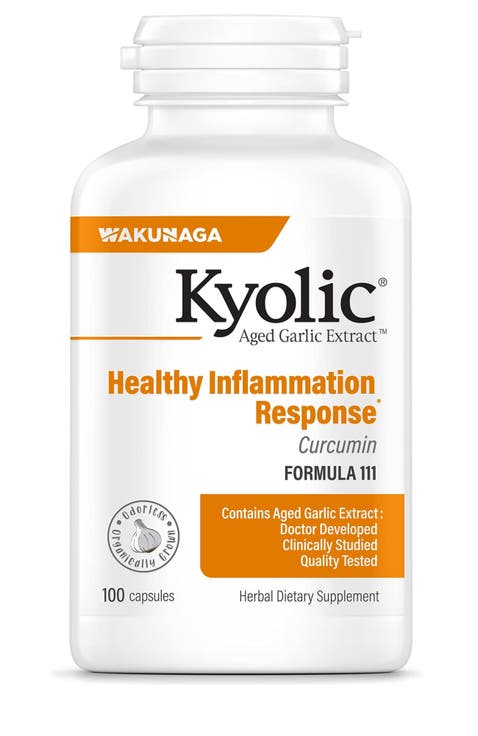 Aged Garlic Extract Formula 111, Healthy Inflammation Response, Curcumin, 100 Capsules