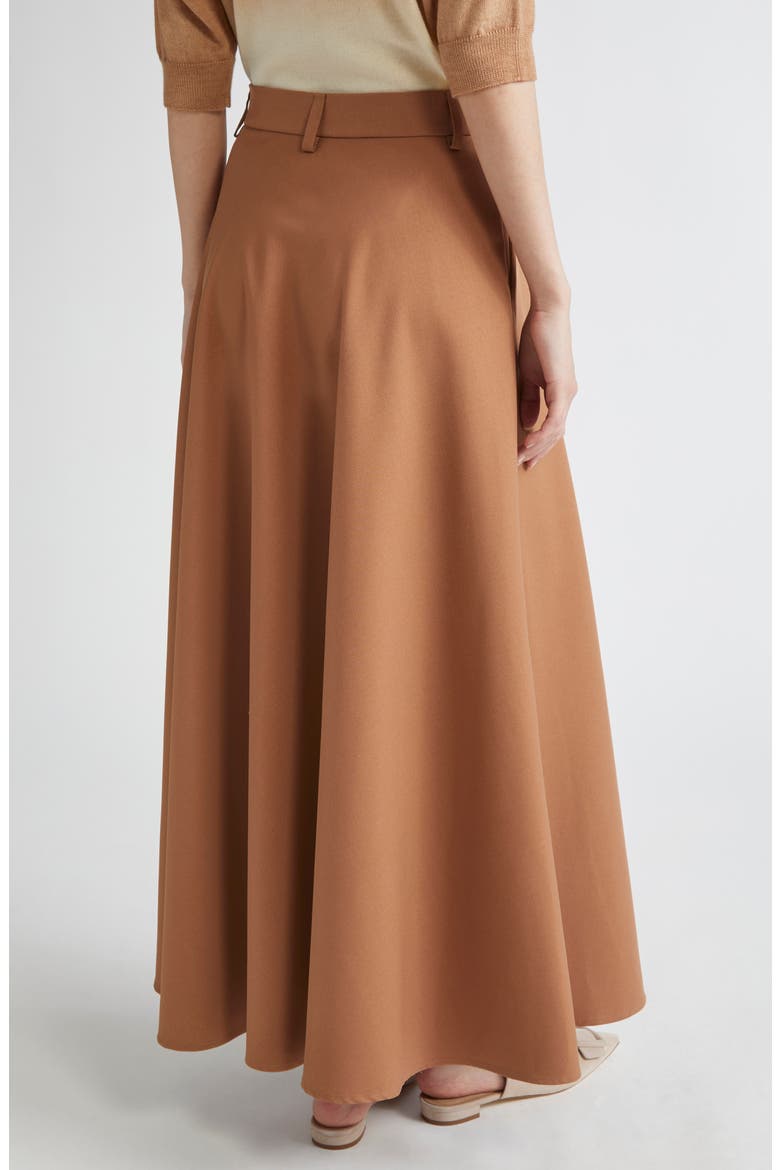 Fluid Maxi Skirt, Alternate, color, CAMMELLO