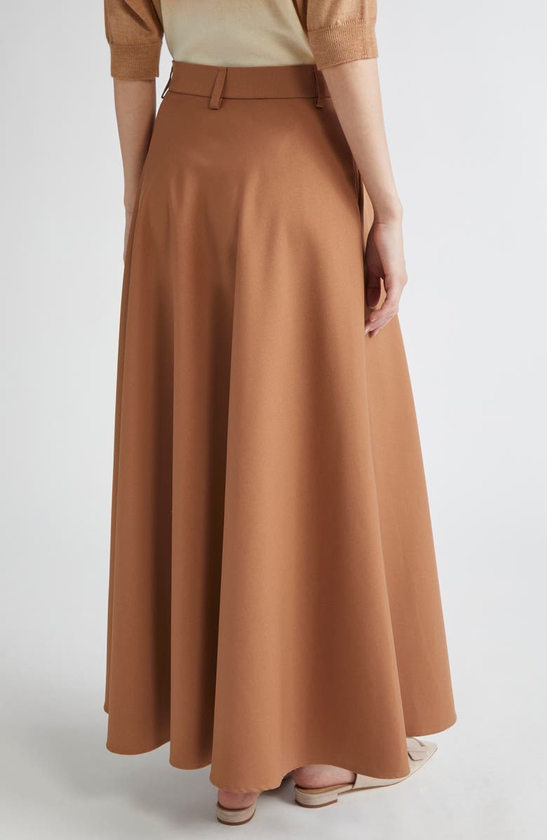 Herno Fluid Maxi Skirt, Alternate, color, Cammello