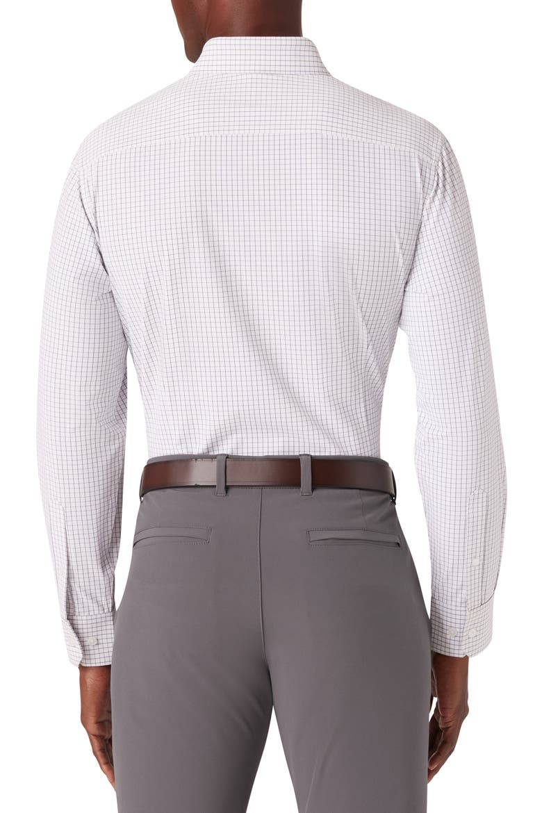 Men's Leeward Trim Fit Tattersall Button-Up Shirt, Alternate, color, WHITE