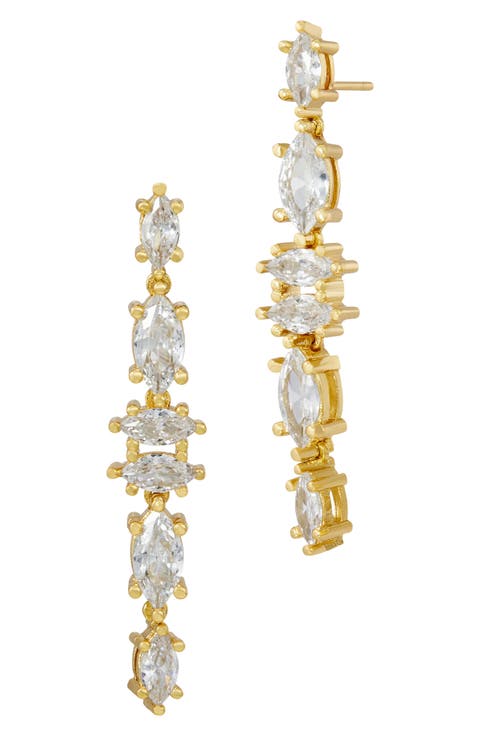 Marquise Cubic Zirconia Drop Earrings