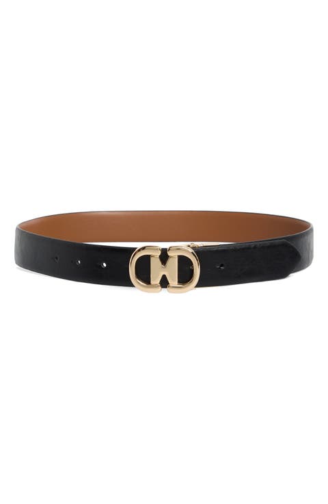 Squat Horsebit Buckle Reversible Belt