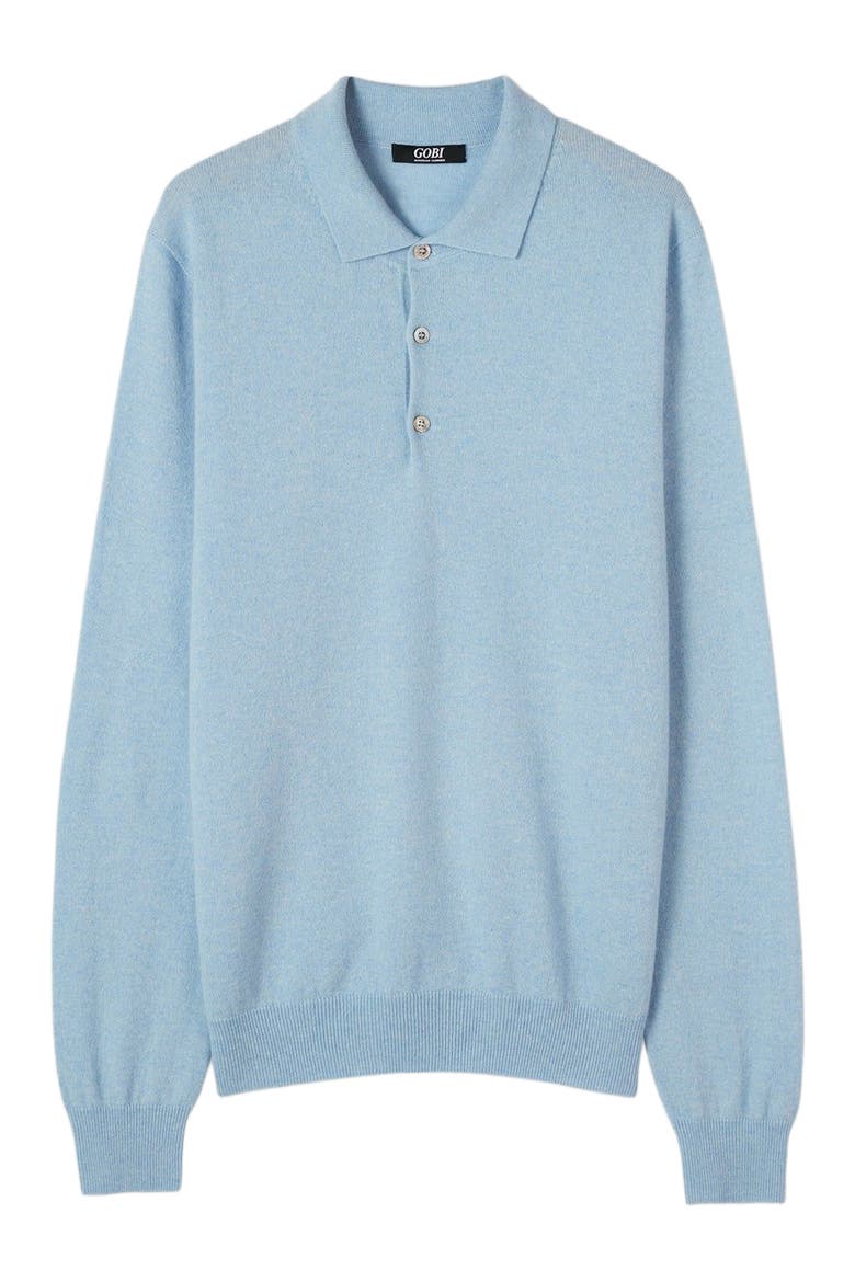 Polo Neck Sweater, Alternate, color, light blue