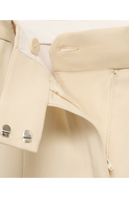 Mango Suki Straight Leg Pants In Vanilla