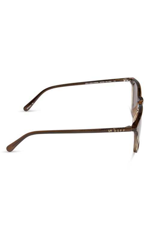 Diff Brody Xl 51mm Square Sunglasses In Burgundy