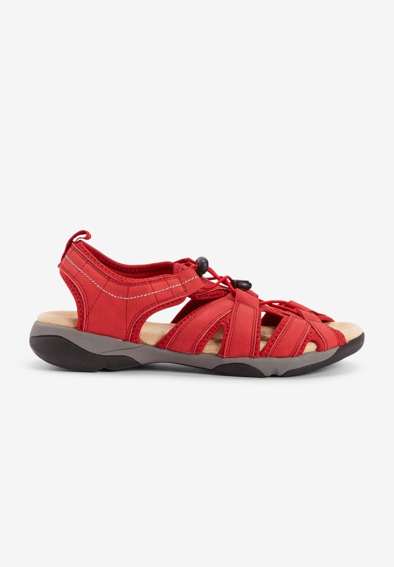 The Trek Sandal, Alternate, color, HOT RED