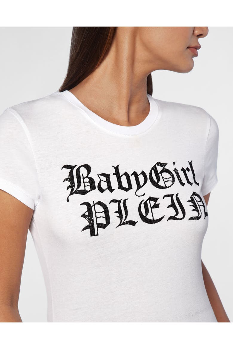 T-Shirt Slim Fit Women, Alternate, color, white