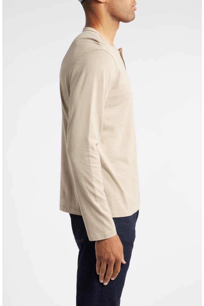 Bryce Long Sleeve Henley Shirt, Alternate, color, DRY DUST