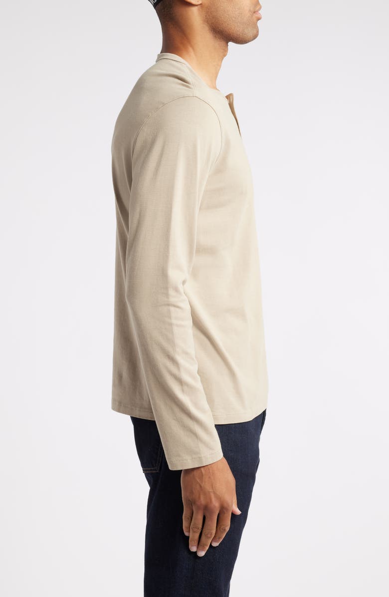 AG Bryce Long Sleeve Henley Shirt, Alternate, color, Dry Dust