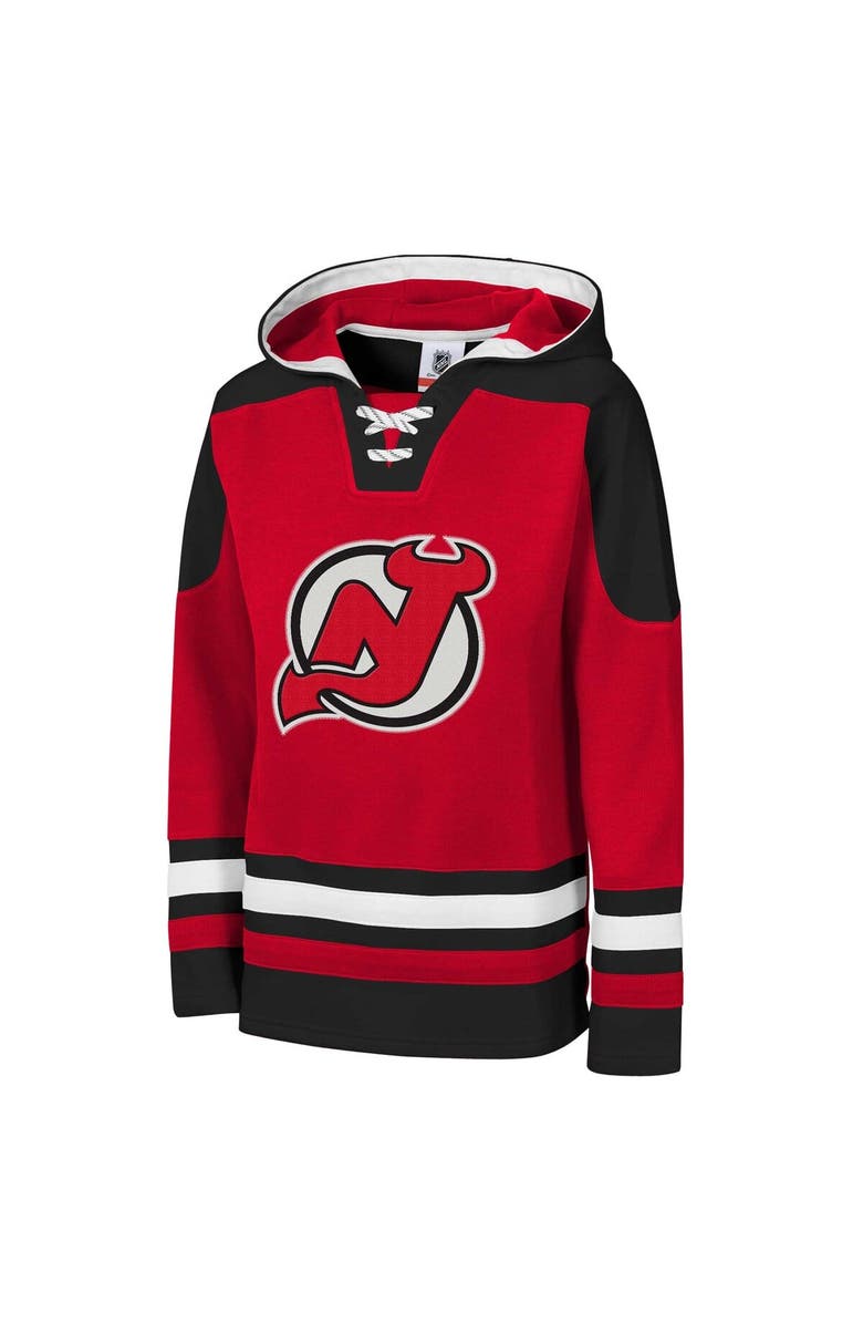 Outerstuff Youth Red New Jersey Devils Ageless Must Have Home V-Neck Pullover Hoodie, Alternate, color, Red