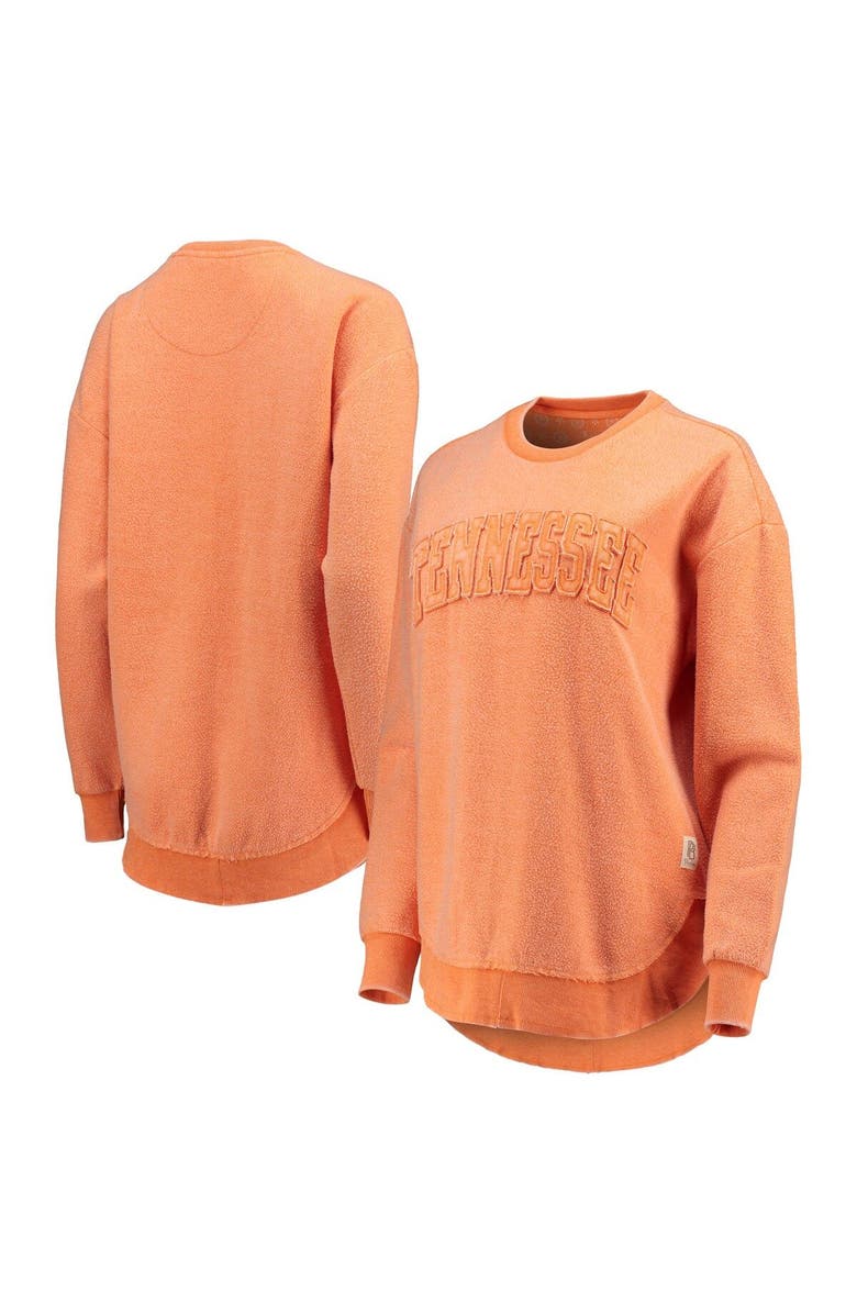 PRESSBOX Women's Pressbox Tennessee Orange Tennessee Volunteers Ponchoville Pullover Sweatshirt, Main, color, 