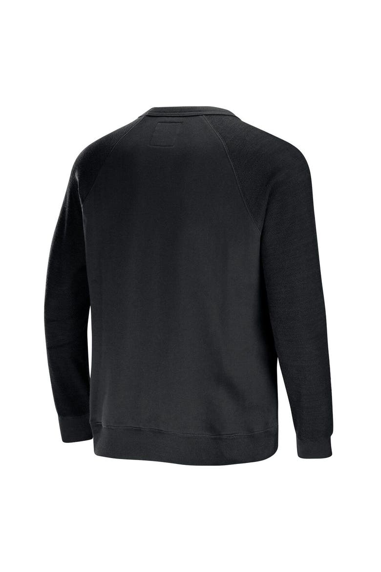 Men's NFL x Darius Rucker Collection by Fanatics  Black Las Vegas Raiders Distressed Lightweight Pullover Sweatshirt, Alternate, color, Black