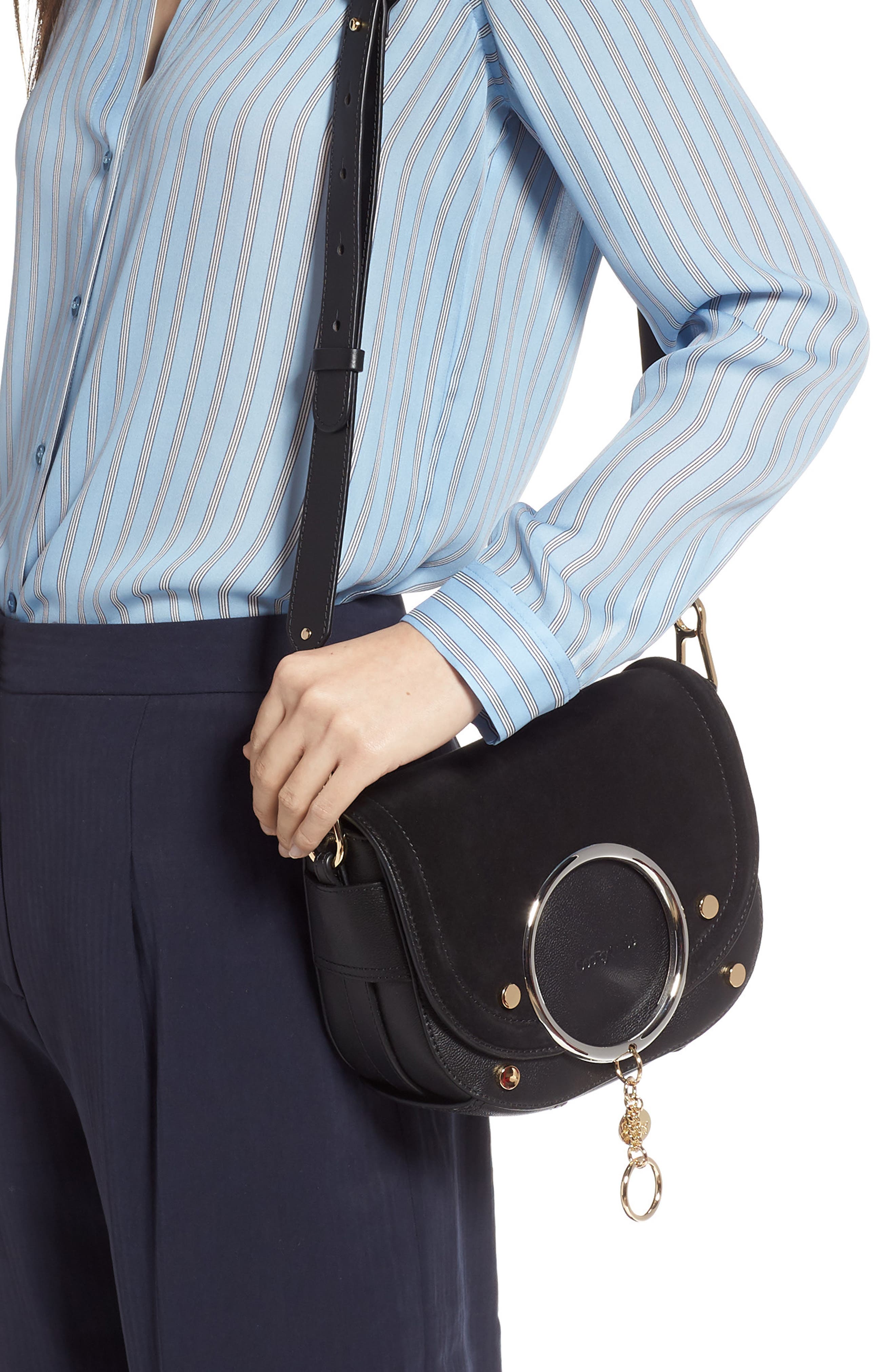 See by Chloé Mara Leather Crossbody Bag, Alternate, color, 