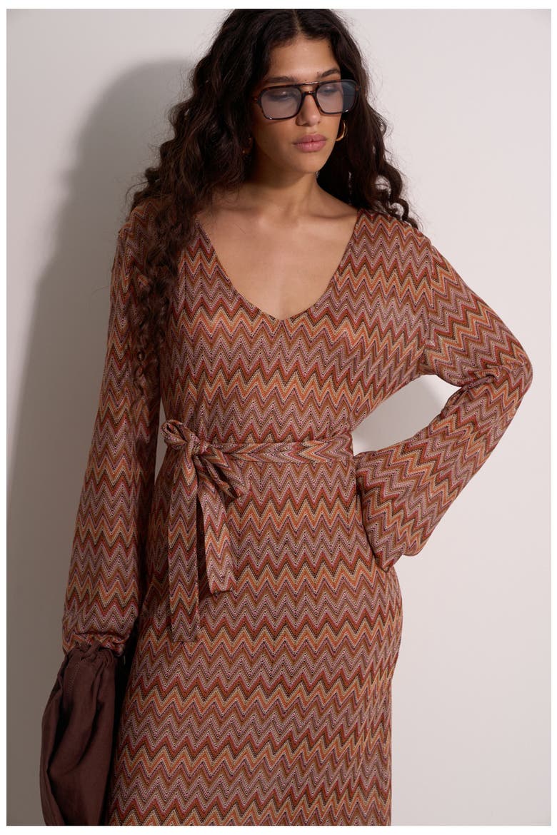 Desert Mirage Belinda Maxi Beach Dress, Alternate, color, Multi-Brown