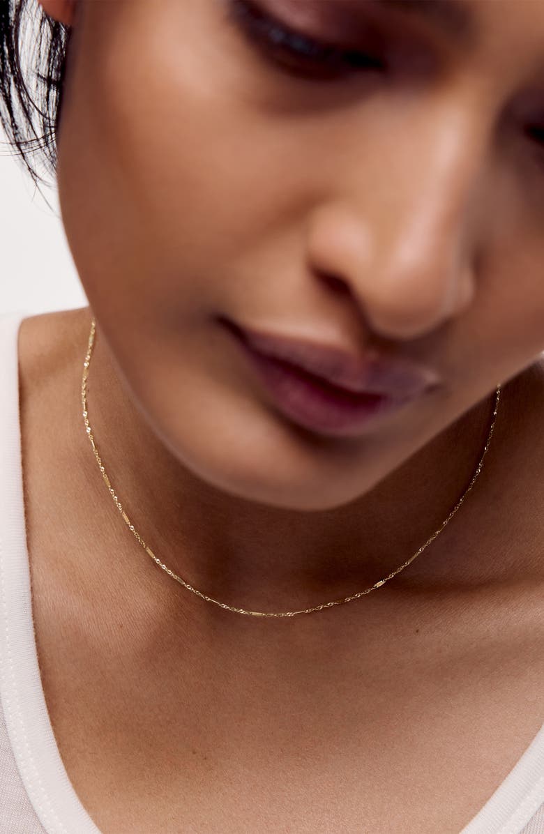 Monica Vinader Shimmer Choker Necklace, Alternate, color, 14K Gold