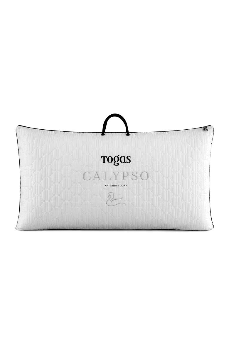 Calypso goose down pillow, Alternate, color, White
