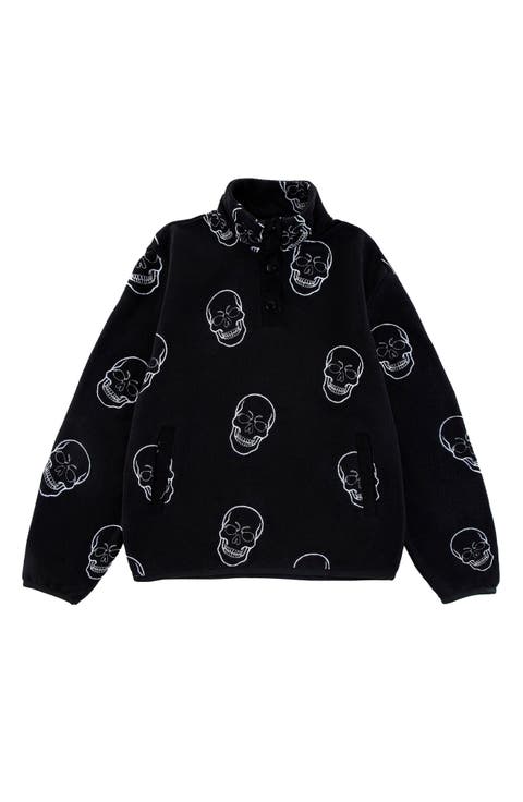 Kids' Embroidered Polar Fleece Pullover