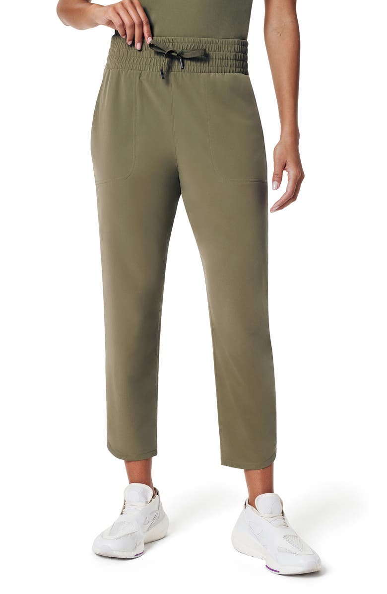 SPANX<sup>®</sup> On the Move Tapered Pants, Main, color, Tuscan Olive