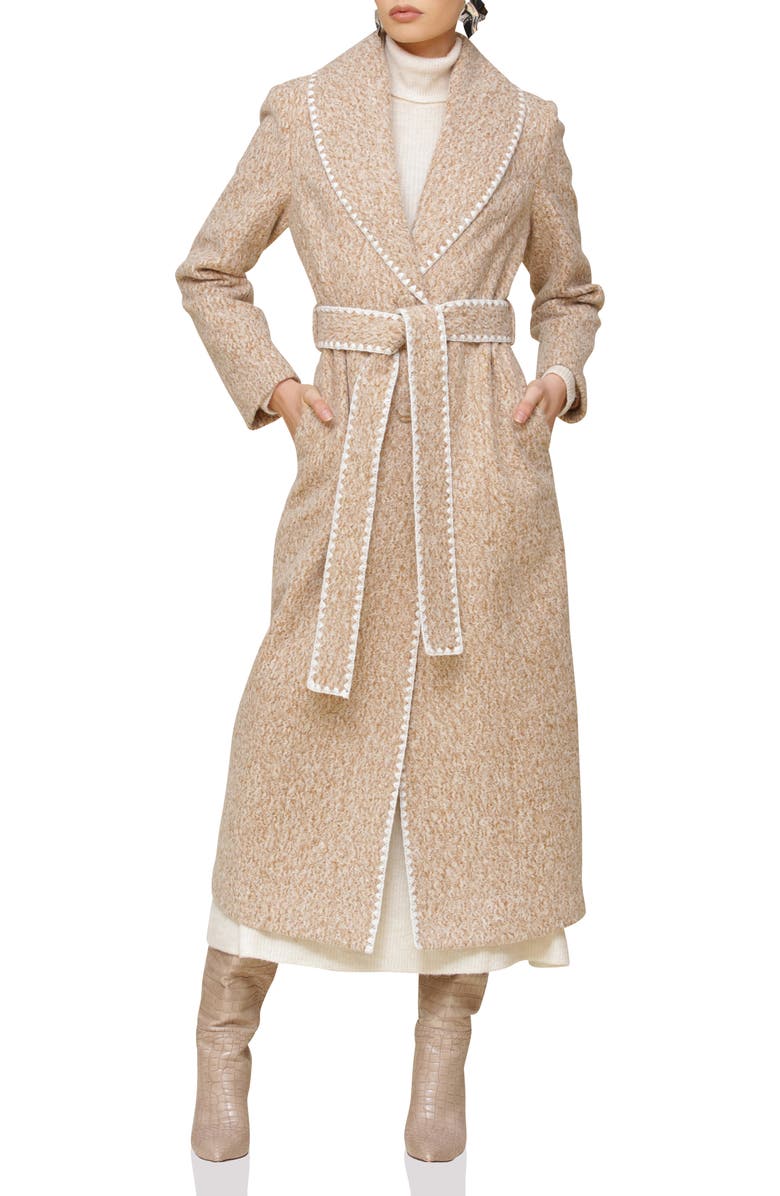 Avec Les Filles Blanket Stitch Coat, Alternate, color, 