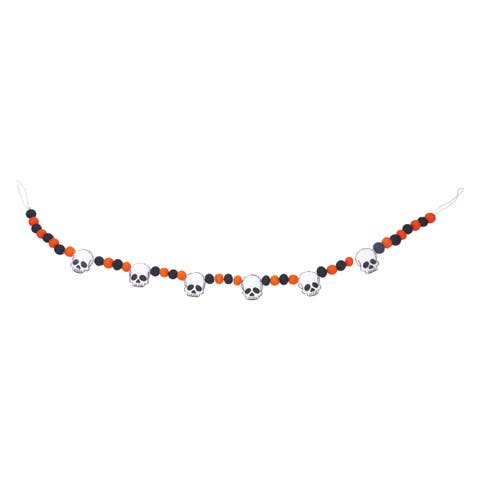 Halloween Skull Garland Party Banner