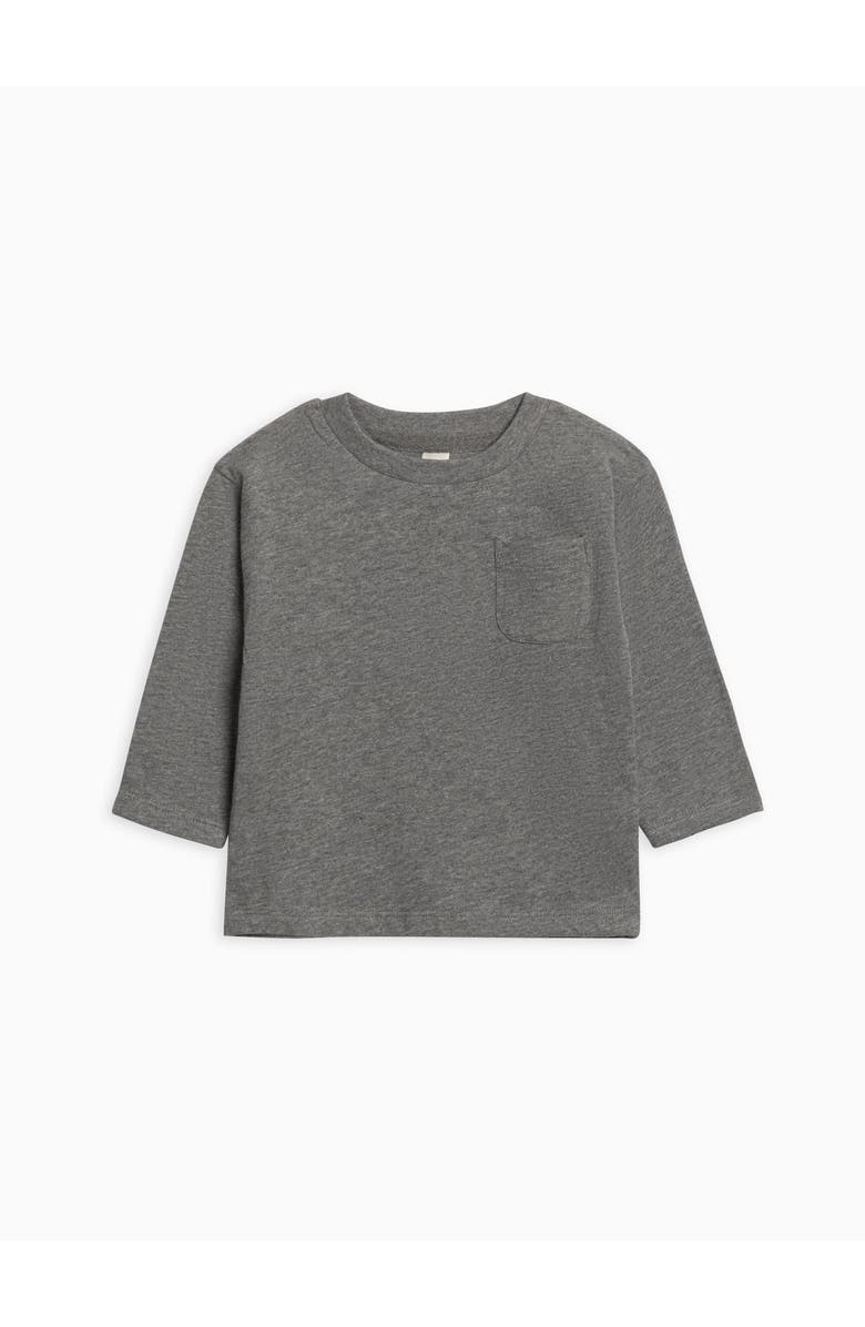 Colored Organics Organic Cotton Reese Drop Shoulder Tee, Main, color, Heather Charcoal