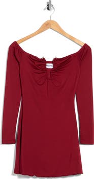 Princess Polly Imeralda Hardware Off the Shoulder Minidress