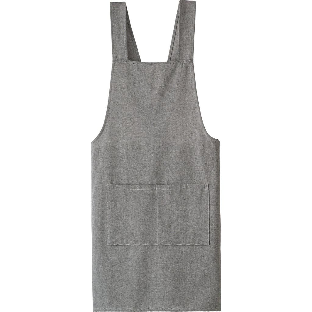 Olive And Linen Olive & Linen Crossback Apron In Gray