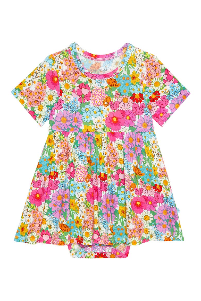 Ruffle Skirted Bodysuit, Main, color, PINK