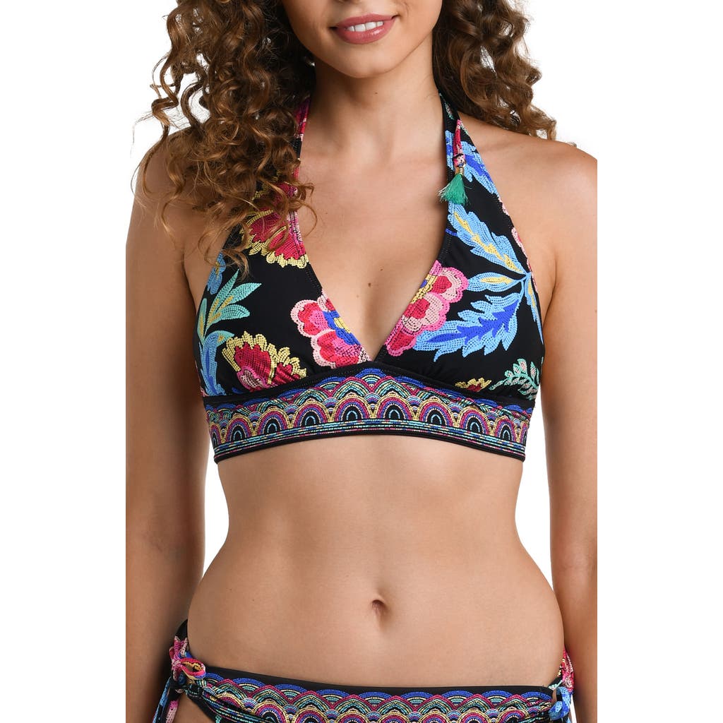 Shop La Blanca Midnight Banded Bikini Top In Black