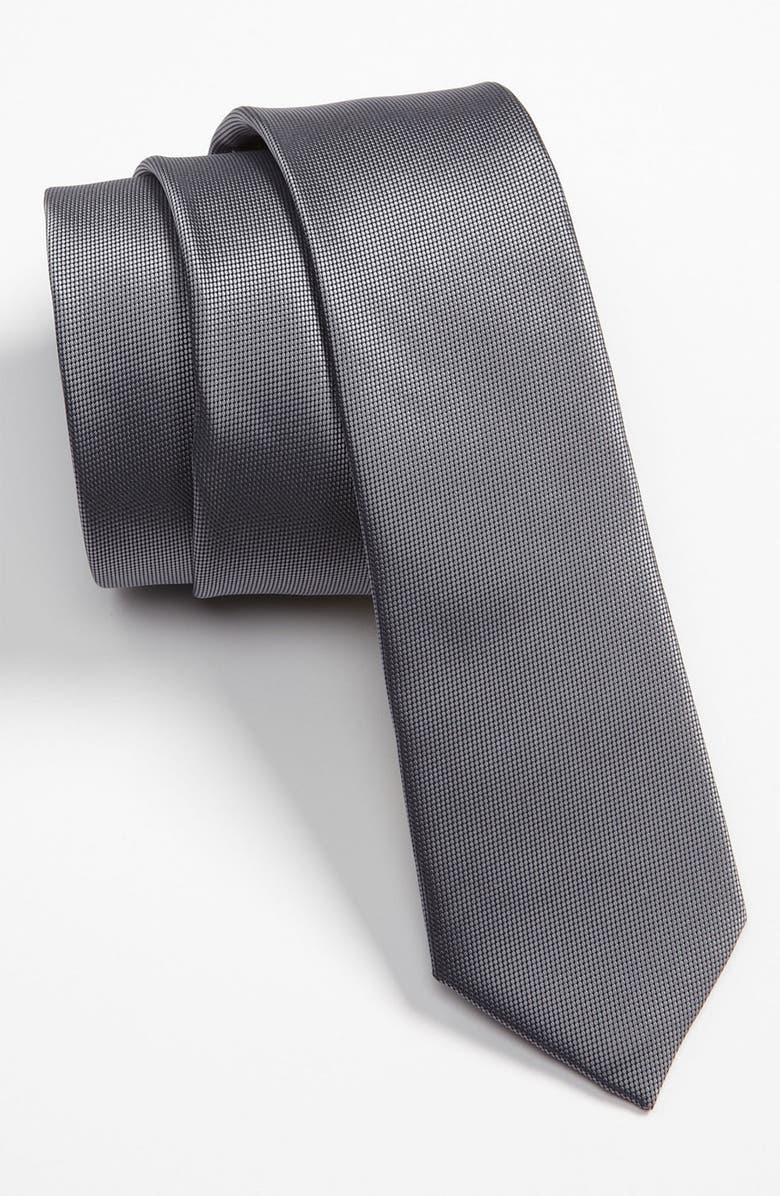 Topman Narrow Textured Tie, Main, color,