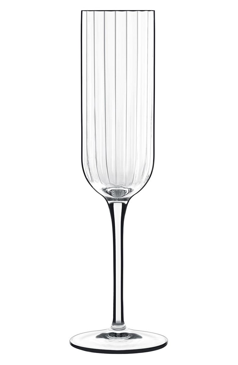 Luigi Bormioli 'Bach' Champagne Flutes, Main, color, White