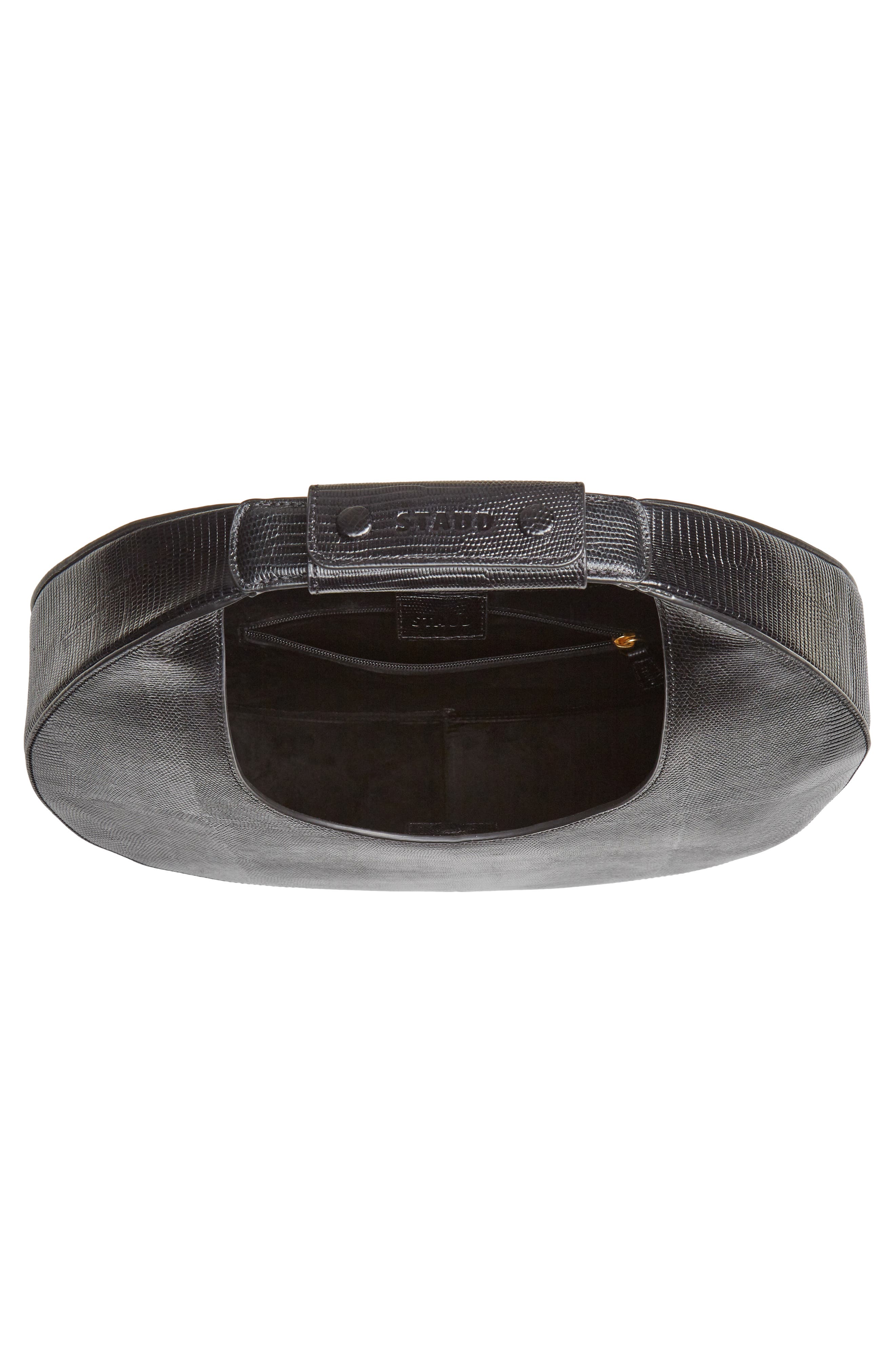 STAUD Large Moon Leather Bag, Alternate, color, 