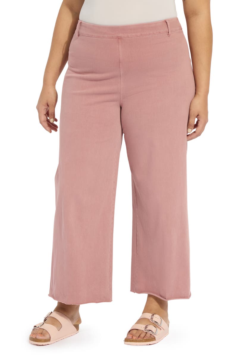 Lysse 'Lyssentials Erin High Waist Wide Leg Pants, Main, color, Antique Wash Mauve