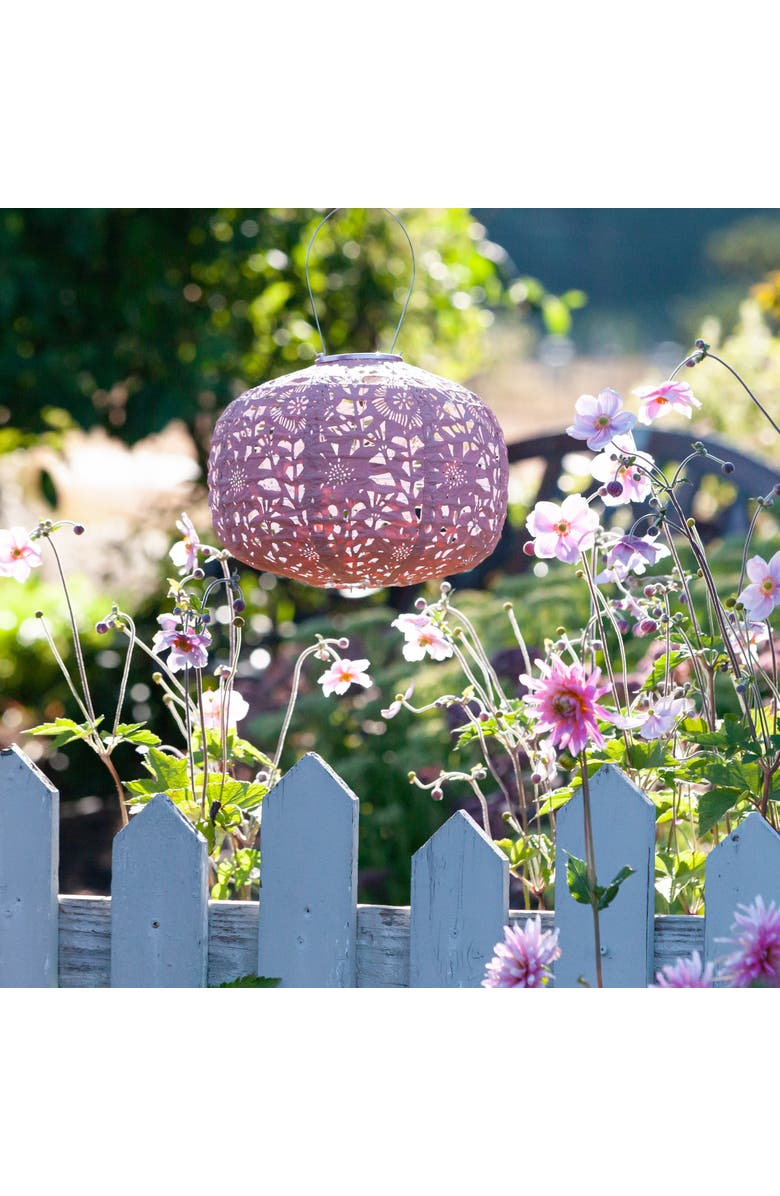 Allsop Home & Garden Soji Stella - Square Solar Lantern, Alternate, color, Clay