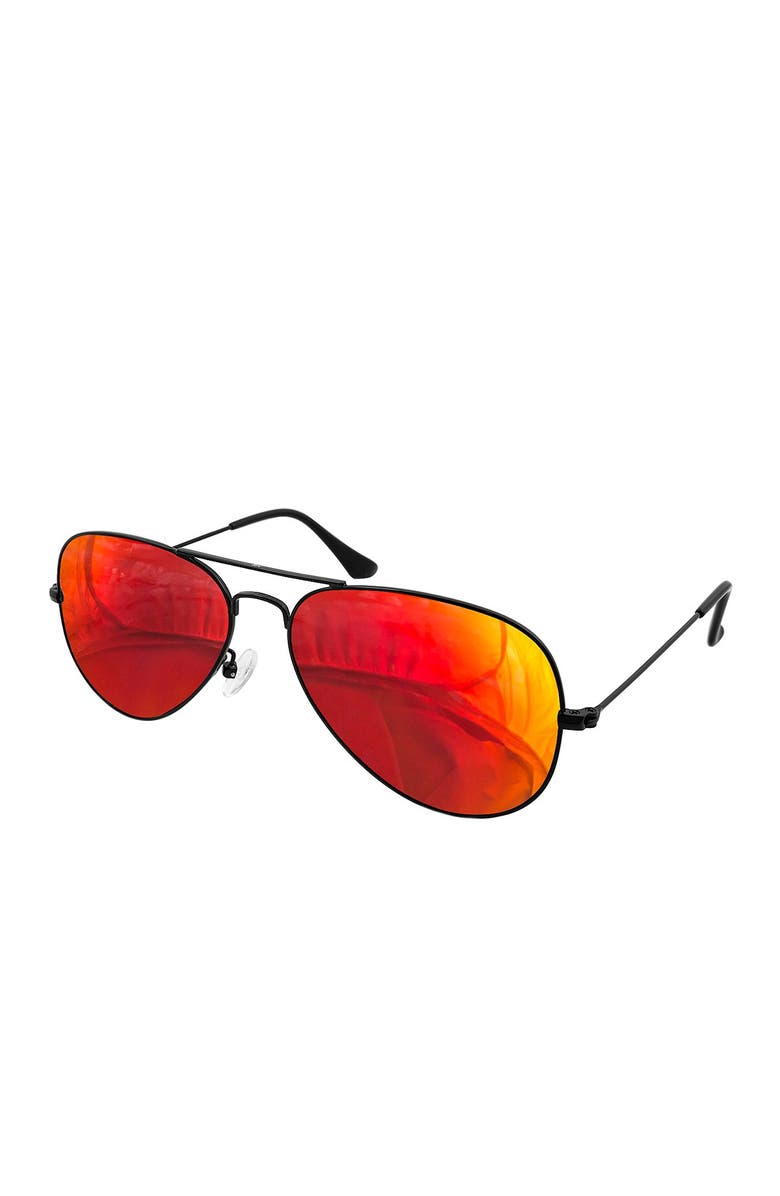 AQS Oliver 58mm Aviator Sunglasses, Main, color,