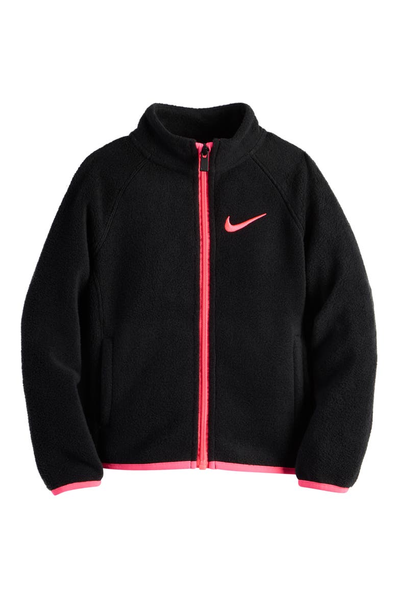 Kids' Fleece Jacket, Main, color, BLACK