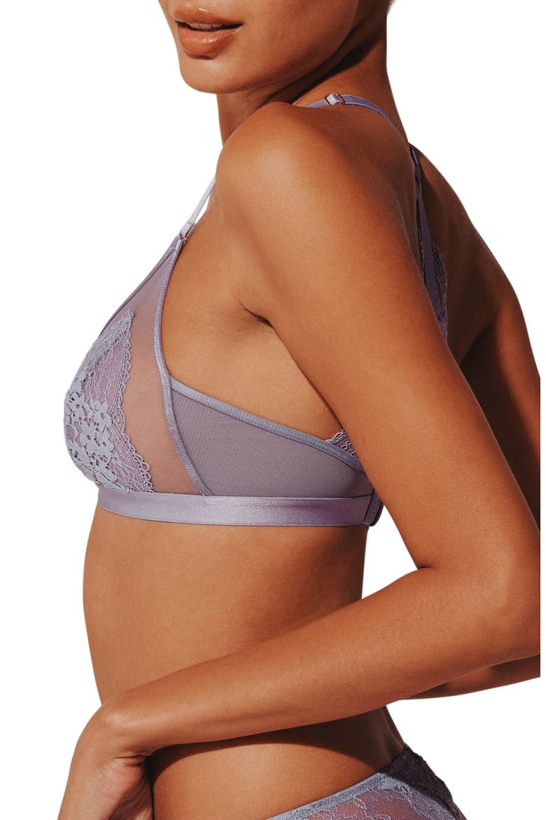 All Day Lace Unlined Racerback Bralette, Alternate, color, DREAMY LILAC