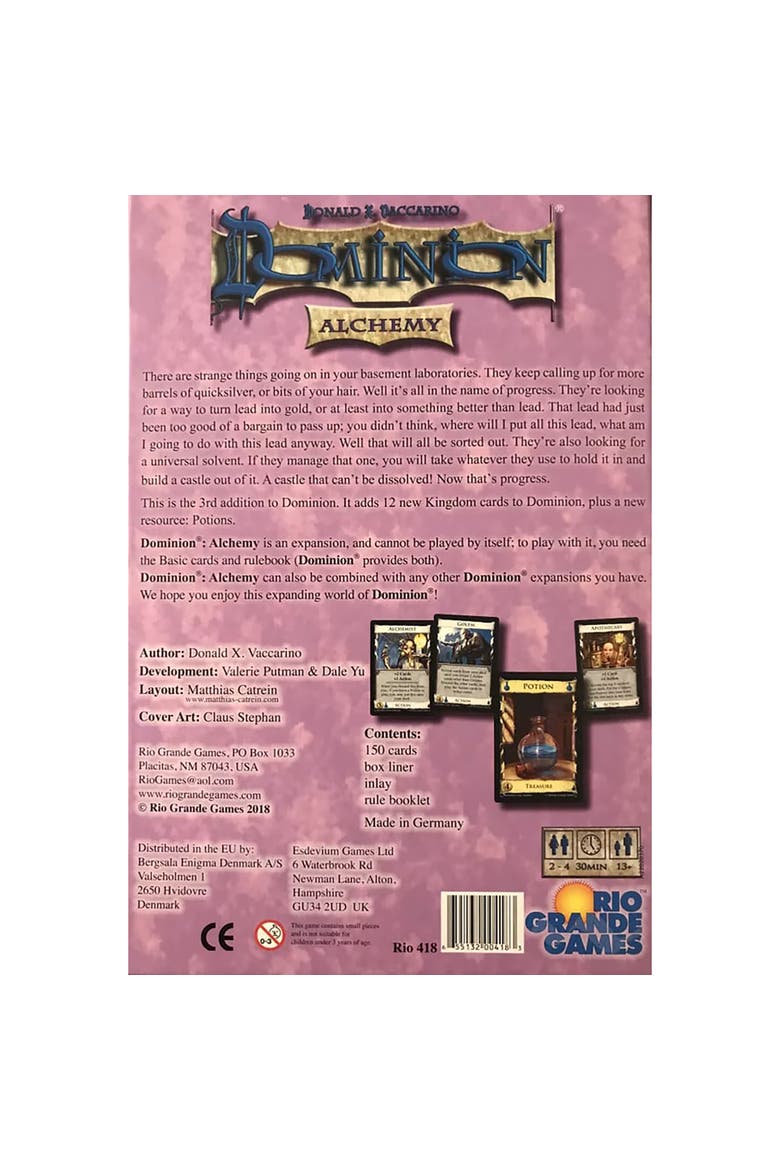 Dominion Alchemy, Strategy Card Game, Expansion, Adult & Kid, Alternate, color, Multicolored