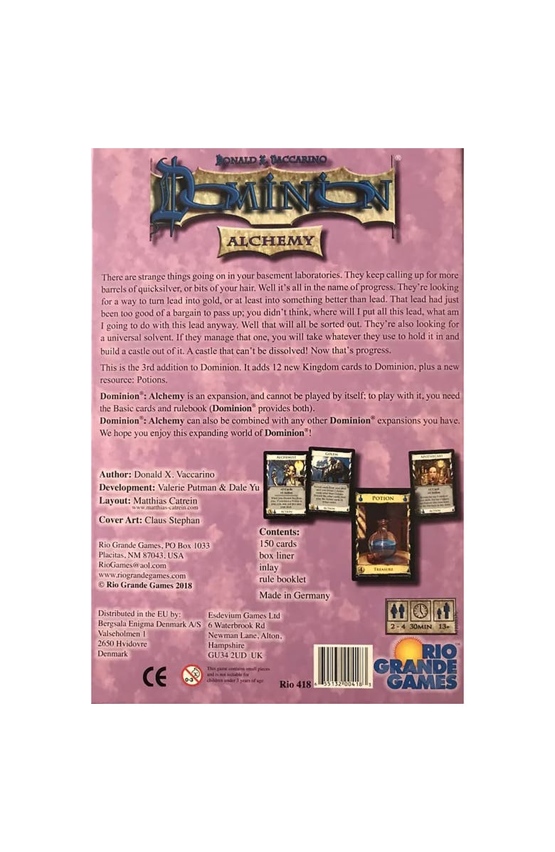 Rio Grande Games Dominion Alchemy, Strategy Card Game, Expansion, Adult 
Kid, Alternate, color, Multicolored