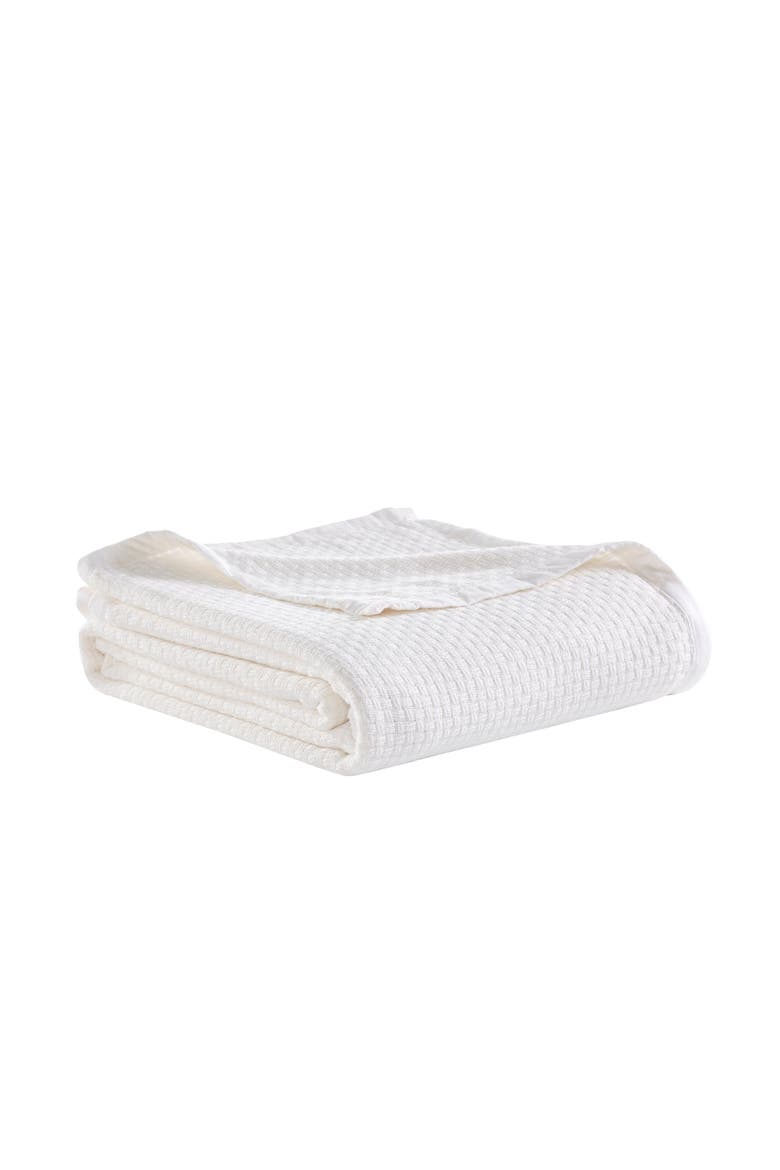 Hudson Basket Weave Blanket, Main, color, Off-White