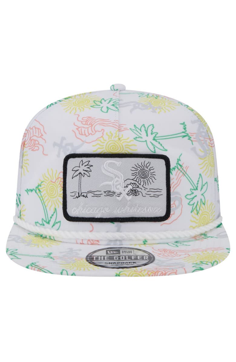 New Era Men's New Era White Chicago White Sox Islander Golfer Snapback Hat, Alternate, color, White
