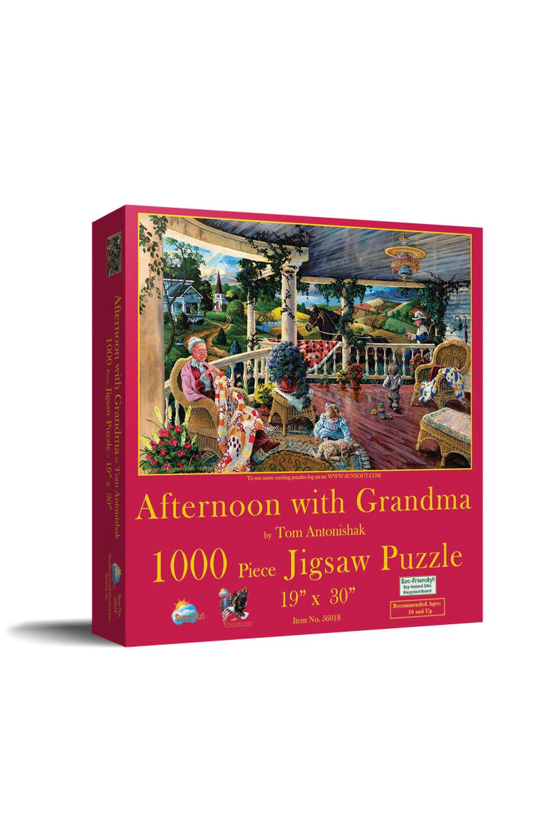 Sunsout Afternoon with Grandma 1000 piece Jigsaw Puzzle for Adults, Main, color, Multicolor