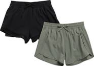 90 DEGREE BY REFLEX Kids' 2-Pack Lightstreme Active Shorts